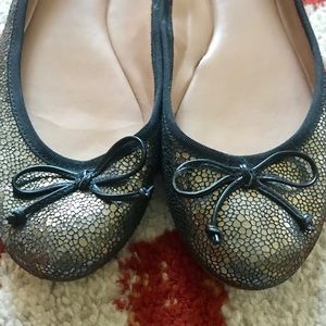 Greenish/gold Banana Republic ballet flats